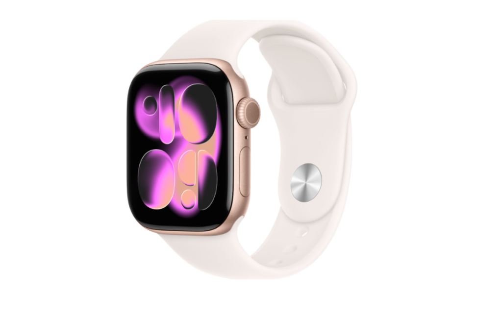 Смарт-часы Apple Watch Series 11 GPS 42mm Rose Gold Alu. Case w. Light Blush S. Band — S/M (MEU04)
