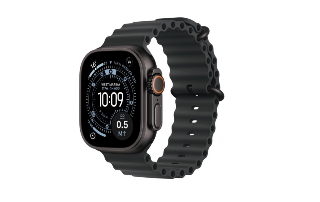 Смарт-часы Apple Watch Ultra 3 GPS + Cellular 49mm Black Tit. Case w. Black Ocean Band (MF0J4)