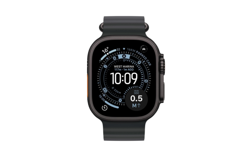 Смарт-часы Apple Watch Ultra 3 GPS + Cellular 49mm Black Tit. Case w. Black Ocean Band (MF0J4)