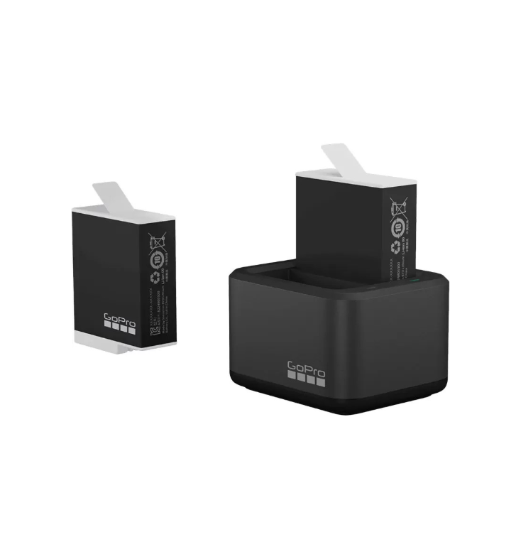 Подвійний зарядний пристрій Акумулятор 2 шт. GoPro Dual Battery Charger + Battery Enduro 2 ПК для HERO11/10/9 (ADDBD-211)
