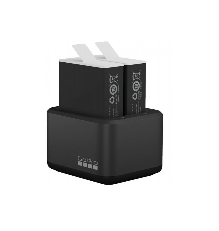 Подвійний зарядний пристрій Акумулятор 2 шт. GoPro Dual Battery Charger + Battery Enduro 2 ПК для HERO11/10/9 (ADDBD-211)