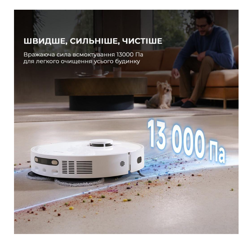 Робот-пилосос з вологим прибиранням Dreame Bot D20 Ultra (RLD31SE)