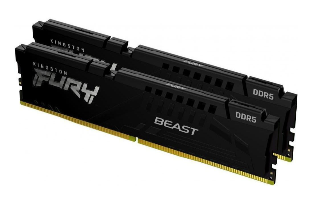 Память для настольных компьютеров Kingston FURY 32 GB (2x16GB) DDR5 6000 MHz Beast Black (KF560C36BBE2K2-32)