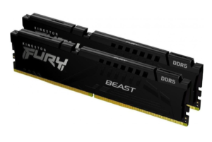 Пам’ять для настільних комп’ютерів Kingston FURY 32 GB (2x16GB) DDR5 6000 MHz Beast Black (KF560C36BBE2K2-32)
