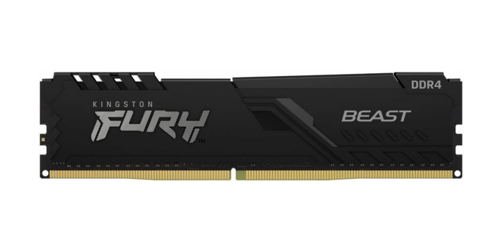 Пам’ять для настільних комп’ютерів Kingston FURY 32 GB (2x16GB) DDR4 3600 MHz Beast Black (KF436C18BBK2/32)