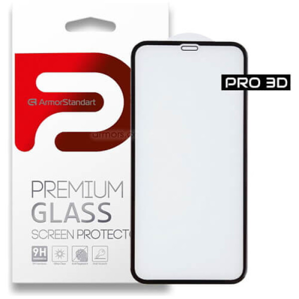 Захисне скло  Armorstandart Icon 3D для Apple iPhone 17e/16e/14/13/13 Pro Black (ARM60001)