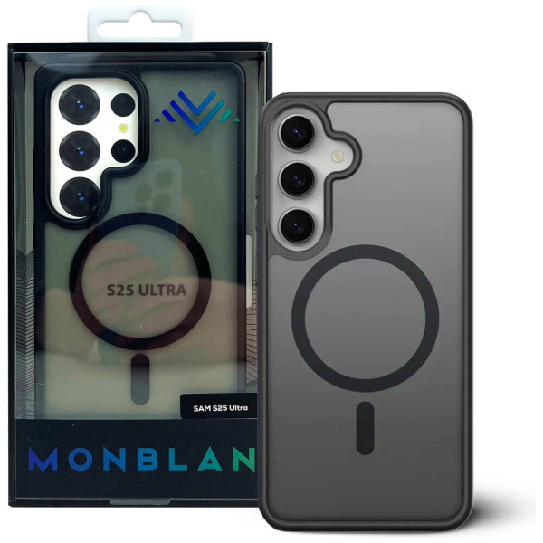 Чохол-накладка Monblan для Samsung S25 Ultra Magnetic Matte Series (Black)