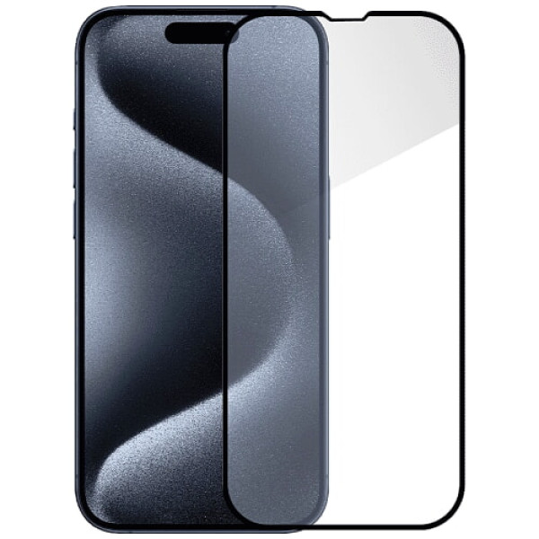 Захисне скло Monblan для iPhone 15 Pro Max 2.5D Anti Static 0.26mm (Black)