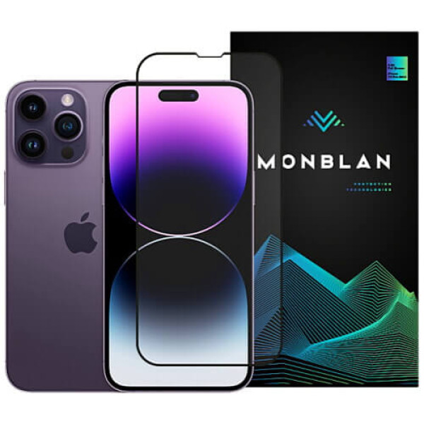 Захисне скло Monblan для iPhone 15 Pro Max 2.5D Anti Static 0.26mm (Black)