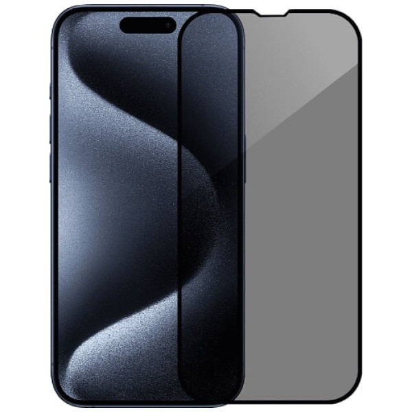 Захисне скло Monblan для iPhone 15 Pro 2.5D Anti Peep 0.26mm (Black)
