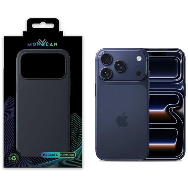 Чохол-накладка Monblan Magnetic Silicone MagSafe для iPhone 17 Pro Black